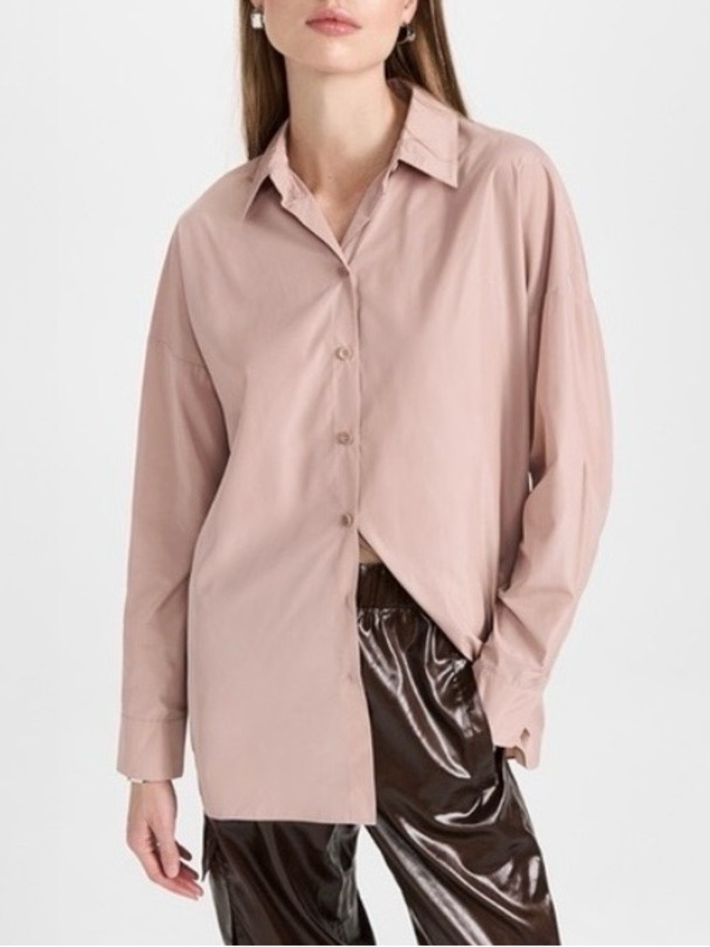 Tibi Sporty Nylon Cocoon Back Shirt